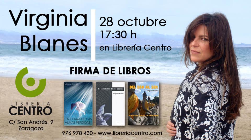 Firma de libros con Virginia Blanes en Librería Centro